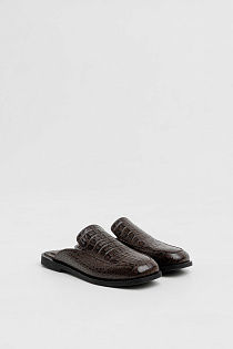 Mule classic croc choco